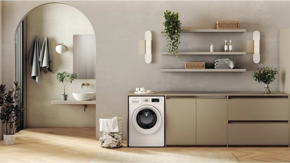 Práčka Whirlpool FFB 7469 BCV CS, český panel, voľne stojaca, vopred plnená, biela, design