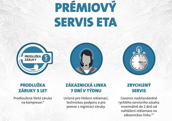 Chladnička ETA236790000EN, predĺžená záruka