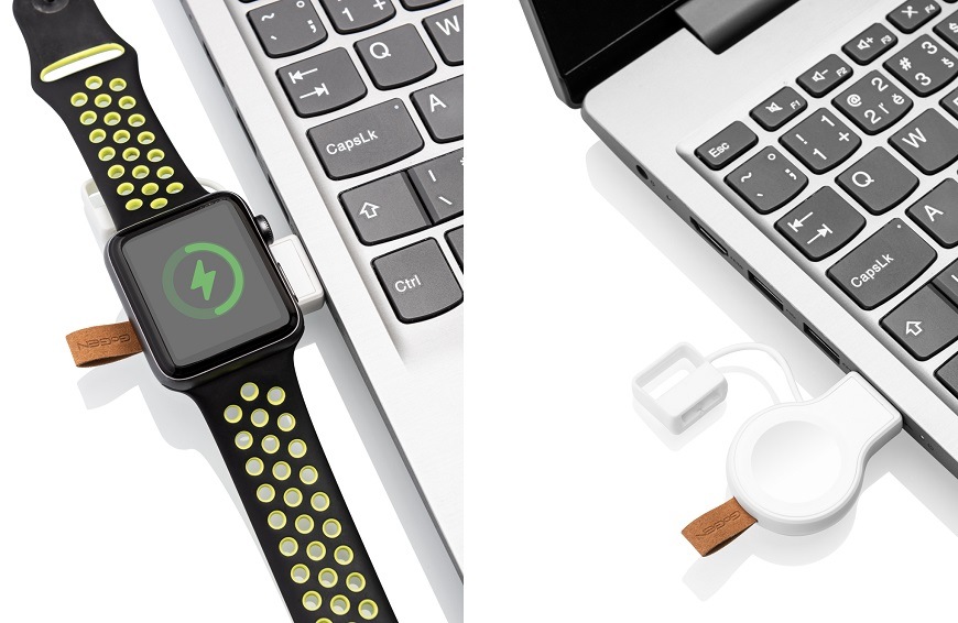 Bezdrátová nabíječka pro Apple Watch GoGEN, bílá