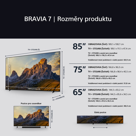 Televízia Sony Bravia 7 75