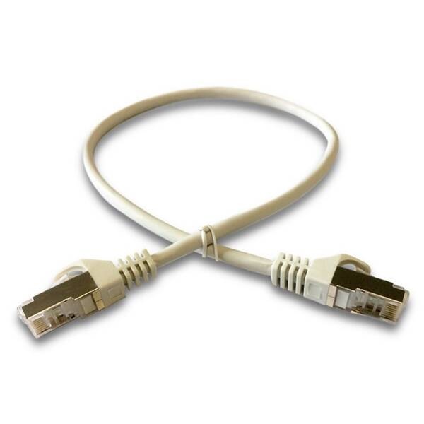 Kabel DATACOM S/FTP RJ45 Cat.6A, 0,5 m (1690) šedý