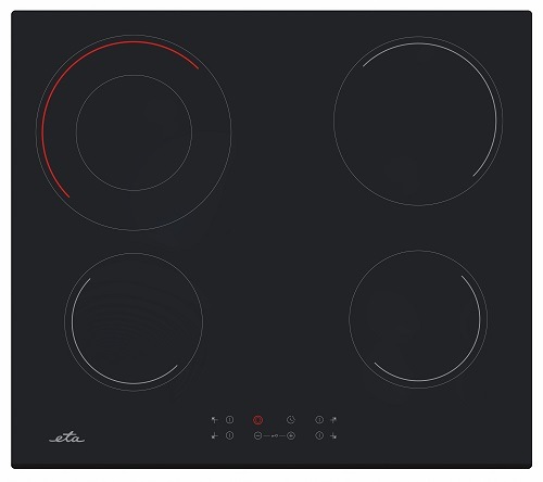 sklokeramická varná doska ETA 679190000, čierna