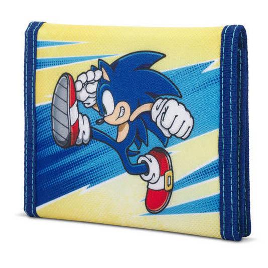 PowerA Trifold Game Card Wallet pre Nintendo Switch – Sonic Kick (NSCS0150-01), modrá/žltá