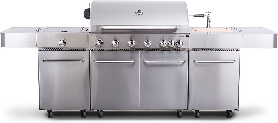 Gril zahradní plynový G21 Nevada BBQ kuchyně Premium Line, 7 hořáků