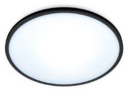 Stropné svietidlo WiZ SuperSlim Tunable White 16 W - čierne