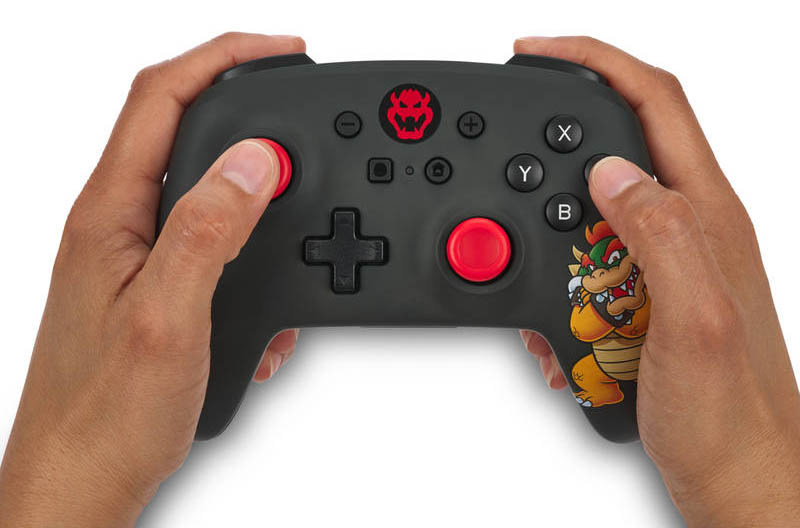 PowerA Wireless pre Nintendo Switch - King Bowser (NSGP0251-01), čierna