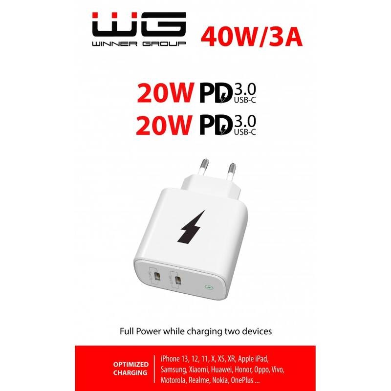  WG 2x USB-C PD 20W
