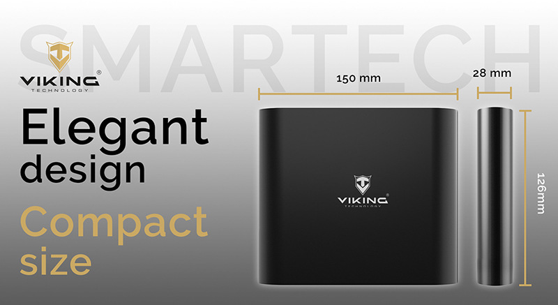 Viking Smartech, 20 000 mAh, čierna