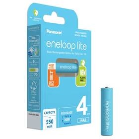 Baterie nabíjecí Panasonic Eneloop Lite AAA, HR03, 550mAh, Ni-MH, blistr 4ks (BK-4LCCE/4BE)