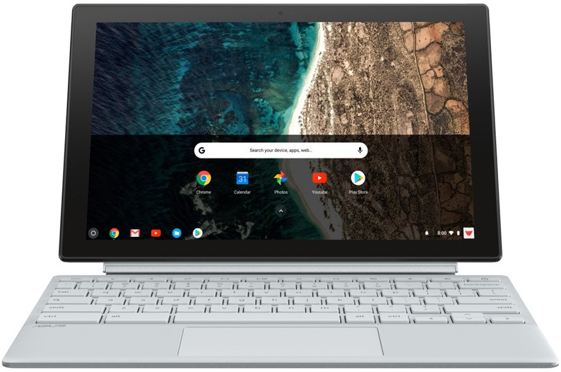 ASUS Chromebook CM30 Detachable, strieborná