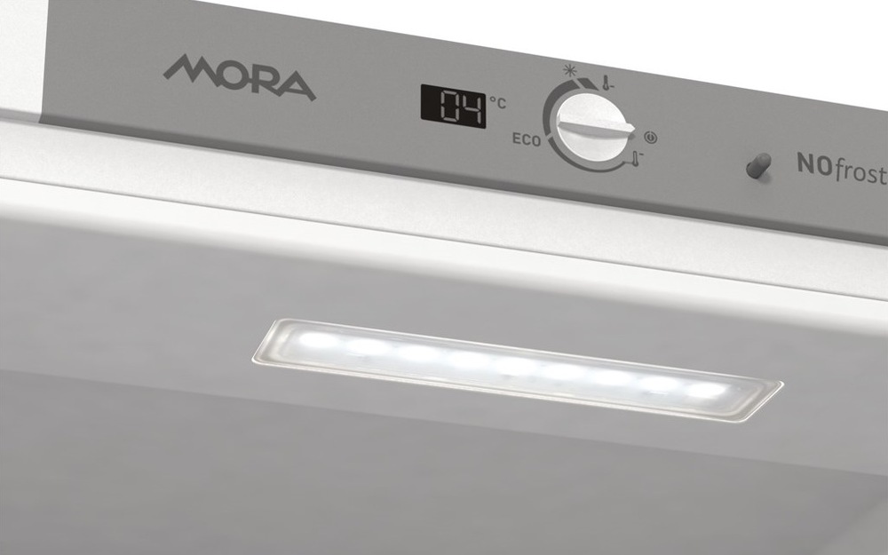Kombinovaná chladnička Mora MORVCN1832, LED osvetlenie
