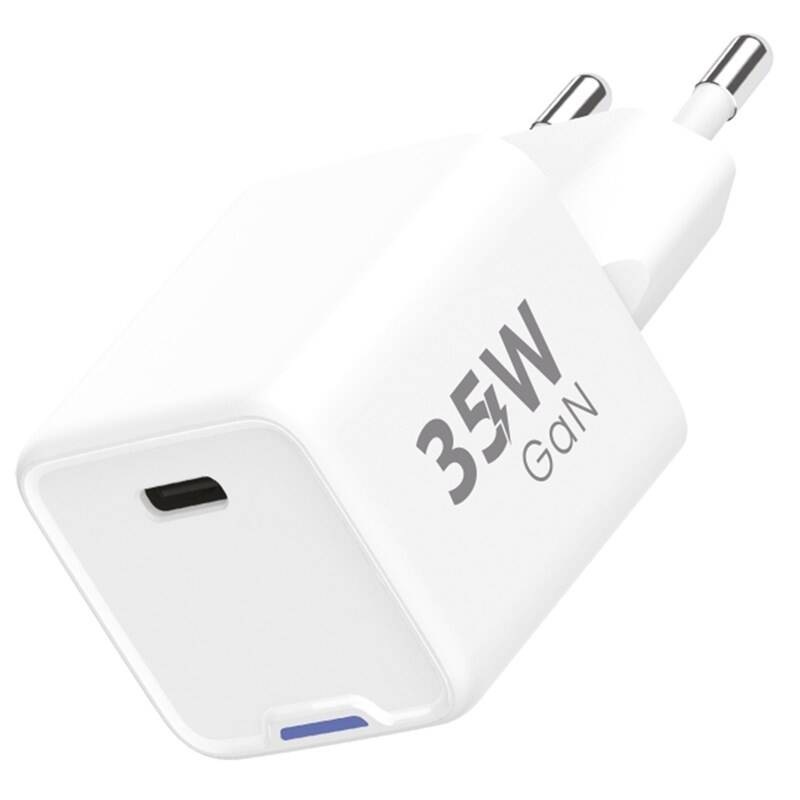 Nabíjačka do siete WG 1xUSB-C, GaN, PD 35W - biela