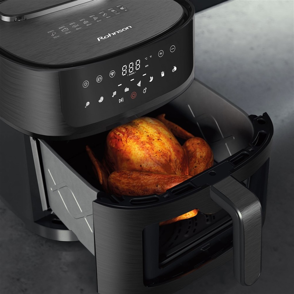 Fritéza teplovzdušná Rohnson R-2858 SmartChef XL 2 Wi-Fi, 8 l