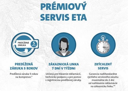 chladnička ETA275690000E, predĺženie záruky