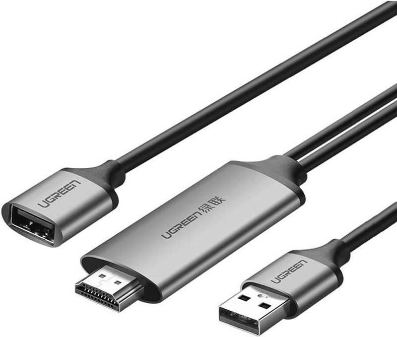 UGREEN USB/HDMI Digital AV adaptér 1,5 m, sivá
