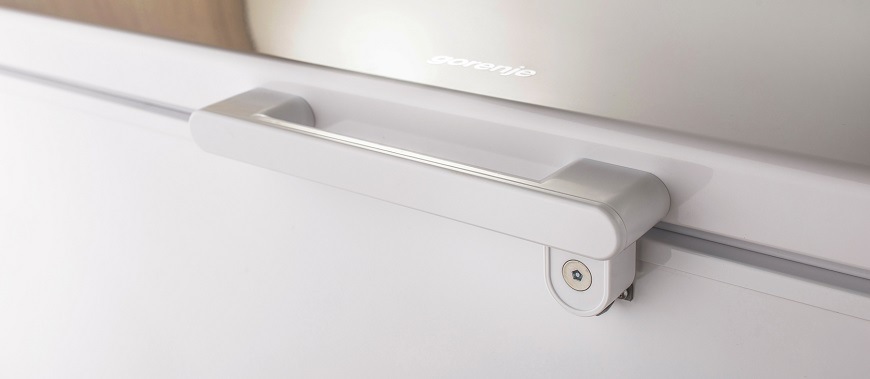 Pultová chladnička Gorenje FH50EAW, biela, bezpečnostný zámok