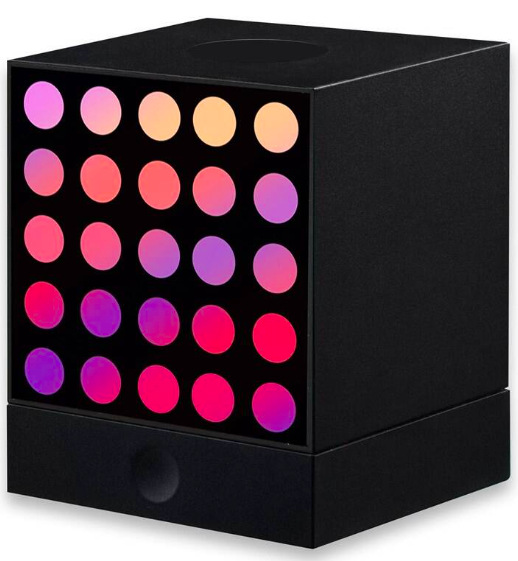 Stolná LED lampička Yeelight Smart Gaming Cube Matrix - Rooted Base - čierna