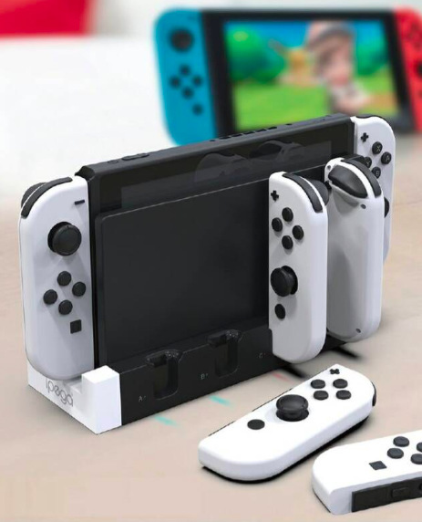 Dokovacia stanica iPega Charger Dock pre N-Switch a Joy-con - čierna/biela