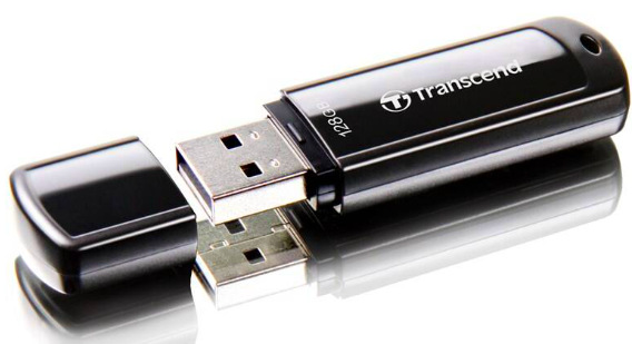 Flash USB Transcend JetFlash 700 128 GB USB 3.1 Gen 1 - čierny