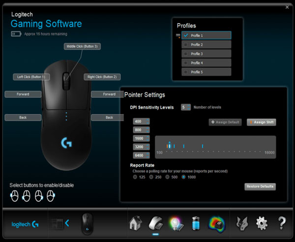 Myš Logitech Gaming G Pro Lightspeed Wireless