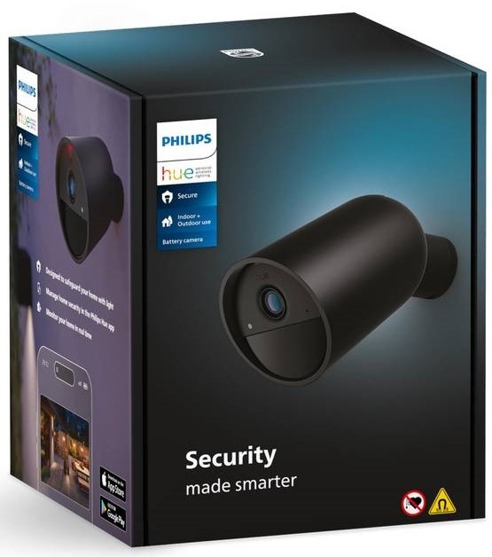 IP kamera Philips Hue Secure Cam Battery - čierna