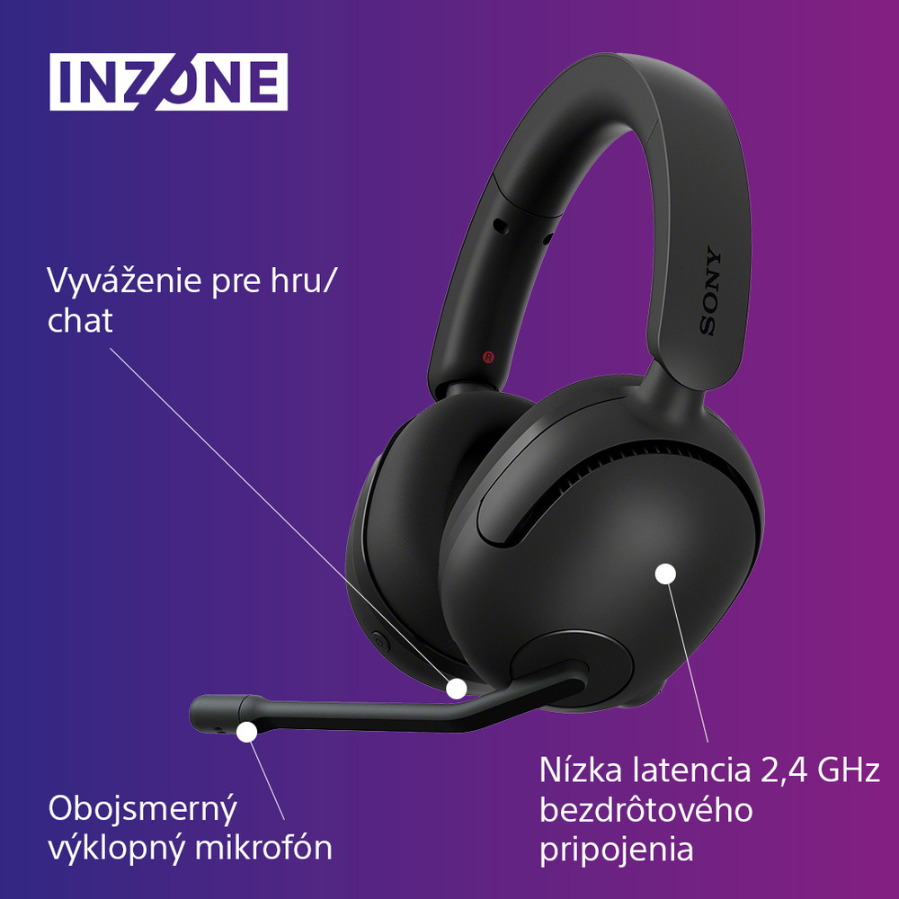 Sony Inzone H5, čierna