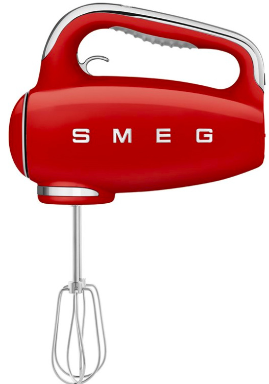 Ručný šľahač Smeg 50's Retro Style HMF01RDEU, červený